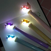 Светящаяся стираемая свежая ручка-ластик для школьников, черная гелевая ручка, 0.5мм