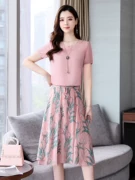 Bộ đầm voan 2019 hè mới Hàn Quốc phiên bản eo siêu tiên ngọt ngào set đồ hai dây váy hoa - Sản phẩm HOT