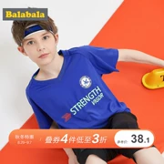 Áo thun bé gái Balla Balla ngắn tay 2019 Mới hè trẻ em Một nửa tay áo thun thể thao hàng đầu - Áo thun