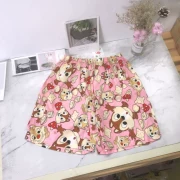 Quần cotton pyjama nữ mùa hè ngắn đoạn có thể mặc giản dị kiểu nhà nữ quần short ngọt ngào quần mùa hè mỏng - Quần tây