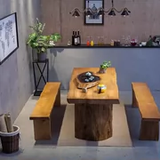Retro văn phòng tiếp tân đồ nội thất hiện đại phong cách Trung Quốc tinh khiết bàn trà gỗ kungfu bàn trà có thể được tùy chỉnh - Đồ gỗ ngoài trời