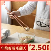 1 đôi đũa mì dài bằng gỗ nhà bếp nhanh bộ đồ ăn trong nhà lẩu xào nấm mốc Nhật Bản chất lượng cao