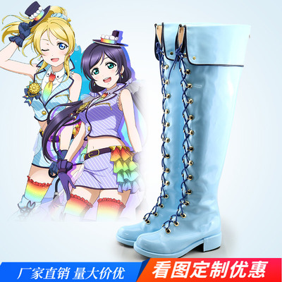 taobao agent LoveLive Tori Rainbow Awakening Tong Rain COS Performance Shoes Game Anime Cosplay Boots