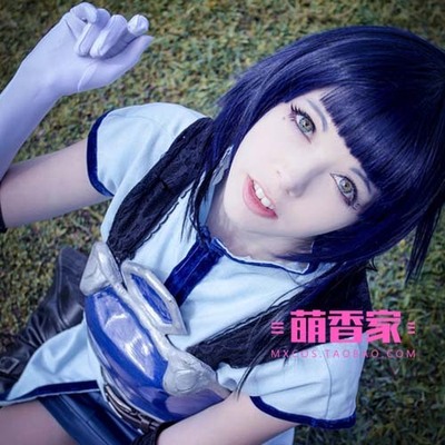 taobao agent Mengxiangjia Sword Art Online Lucky Dark Blue Short Hair Cosplay Wig