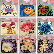 Handmade len thảm đệm thêu cross-stitch thảm sàn thảm đệm ghế đệm sinh viên dày pad chống trượt - Thảm sàn