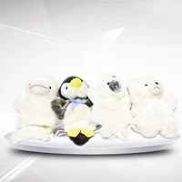 Ручная кукла для детского сада, полярный медведь, пингвин, белуга, подарок на день рождения