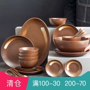 100-30 nhân dân tệ Bộ đồ ăn Nhật bát nhà ăn súp bát bộ đồ ăn bát cơm kiểu Nhật bát bát bát nhỏ bát gốm