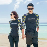 Bộ đồ lặn Hàn Quốc quần áo sứa nữ mặt trời snorkeling áo tắm dài tay khâu tách bộ đồ đôi nam quần áo lướt - Vài đồ bơi