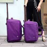 Túi du lịch màu đỏ nữ túi hành lý xách tay nữ phiên bản Hàn Quốc của công suất lớn nhỏ dễ thương nhỏ khoảng cách nhẹ không thấm nước túi thủy sinh - Túi du lịch