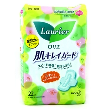 Японская версия Kao Flower Laurier Laurier, крылатая гигиеническая салфетка 20,5 см 22 таблетки/25 бесплатная доставка