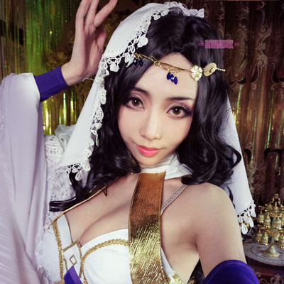 taobao agent Mengxiangjia Glory of the King Diao Chan Side Part Long Curly Hair Cosplay Wig New Spot Free Shipping