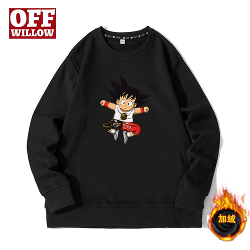 Dragon Ball, утепленная японская толстовка, свободный крой