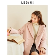 Lecho tình yêu khóa áo len ngọt ngào 2019 mùa thu và mùa đông áo khoác len nữ mới dài qua đầu gối - Trung bình và dài Coat