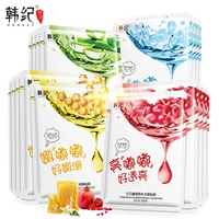 Doodle aloe dưỡng ẩm mặt nạ làm săn chắc da mỹ phẩm chăm sóc da chế biến hydrating hydrating Hàn Quốc - Mặt nạ mặt nạ ngũ hoa