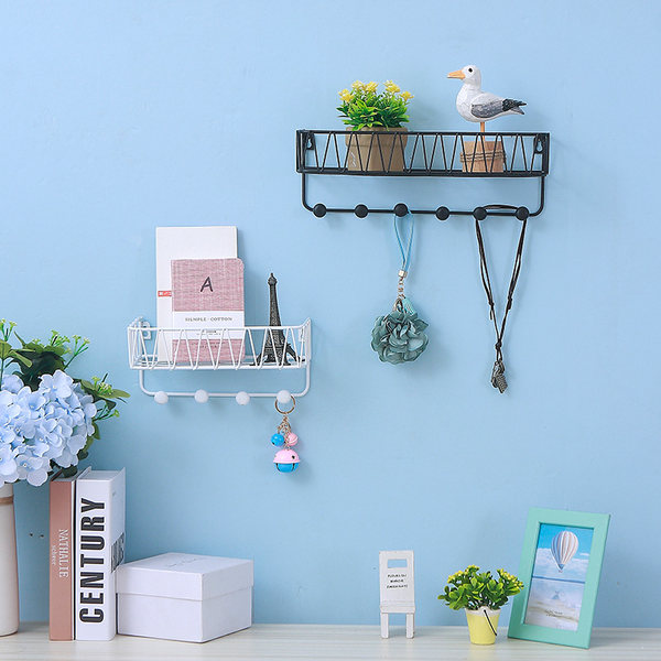 Нордический железо дверь рот творческий стеллажи гостиная Одежда настенный стена верх хранение метоп вход декоративный ключ подключить