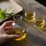 Hamster desuperheater sáng tạo Phong cách rượu vang thủy tinh Nhật Bản đặt nồi rượu không chì - Rượu vang ly thủy tinh uống rượu