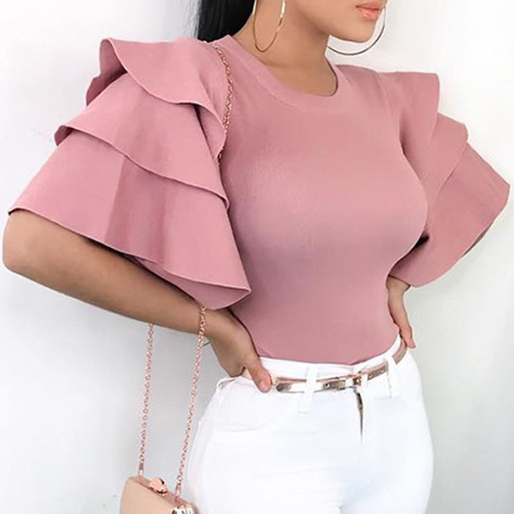 Купить Women Summer Tops Long Office 
