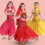 Trẻ em Ấn Độ trang phục khiêu vũ Cô gái múa bụng trẻ em Trang phục khiêu vũ Tân Cương Quần áo khiêu vũ quốc gia quần áo biểu diễn quần áo - Trang phục trang phục động vật cho trẻ em