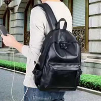 Мужской рюкзак, ранец, трендовая сумка через плечо в английском стиле, ноутбук, из натуральной кожи, для средней школы, в корейском стиле