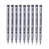 STA Sta игольчатая ручка 9 наборы черного тонкого крючка для головки пигментная перо.