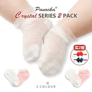 Panocka mùa hè mỏng cotton vớ trẻ sơ sinh 0-1 tuổi lưới thoáng khí bé gái vớ - Vớ