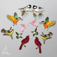 King Bird Parrot Symphony Fradered Dress Decorary Цветочный главный цветочный пластырь вышиваемая пленка Timp Patch новые продукты