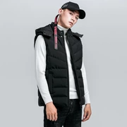 Thu đông 2018 nam mới xuống áo khoác vest không tay vest có thể tháo rời trùm đầu áo khoác lạnh
