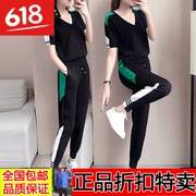 618 Obi Rainbow Duck Quần áo Nữ Quần thể thao giản dị Thời trang mới Hoàng gia Hàn Quốc Chị Yang Aging Kim - Quần áo ngoài trời