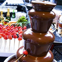 Шоколадная машина полностью автоматически автоматическая домашняя коммерческая шоколадная шоколада, собирая четырехслойные специальные водопадные машины, можно нагреть