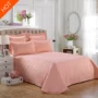 Chăn bông châu Âu quilted quilted quilt bìa dày bông màu rắn giường đơn mảnh 1,8m giường ba hoặc bốn bộ - Trải giường drap giuong