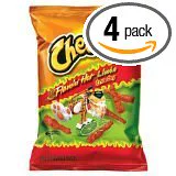 Cheetos Flamin' Hot Limon Crunchy 9oz Bag (Pack of 4)