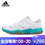 Giày cầu lông Adidas Giày nam Adidas trong nhà đa năng chống sốc giày chống sốc giày sneaker nam trắng