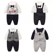 Anh NEXT nam bé sơ sinh cotton 6 trong số 12 quần áo 3 tháng 3 quần áo trẻ sơ sinh mùa xuân thủy triều - Áo liền quần