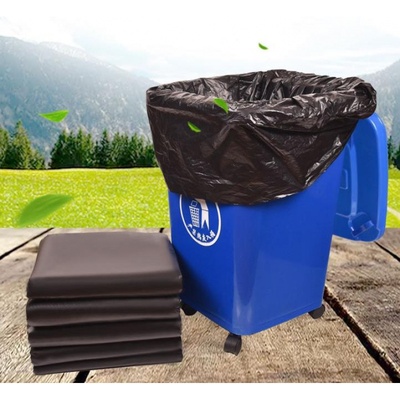 黑色垃圾袋大号加厚环卫物业厨房超大垃圾袋酒店平口垃圾桶袋29