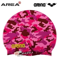 Mua mũ bơi Arena Arina Tóc dài không thấm nước Earmuffs đỏ thiết bị bơi người lớn thời trang - Mũ bơi nón bơi trẻ em