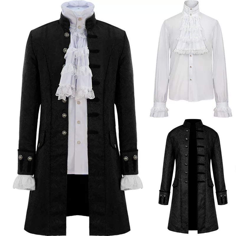 Retro long jacket, halloween, cosplay, mid-length