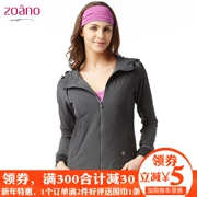 ZOANO Zona Áo khoác thể thao mới cho nữ áo khoác mỏng có mũ trùm đầu nhanh khô