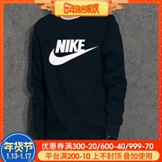 Áo len nam NIKE Nike 2018 mùa đông mới đơn giản màu đơn sắc dệt kim thể thao dài tay áo thun 708467