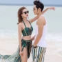 Đồ bơi cặp đôi công viên nước cảm giác chia bikini phù hợp với váy đi biển siêu cổ tích sinh viên nhỏ tươi - Vài đồ bơi 	đồ đôi gia đình đi biển