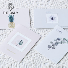 Поздравительная открытка 薇艺70张北欧风贺卡 创意节日祝福喜庆生日家居花艺diy礼品小卡片