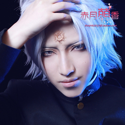 taobao agent Mengxiangjia Bingbu Kyousuke Pandora Heart Blake silver white cos wig