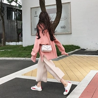 Phụ nữ mang bầu mùa thu đông phù hợp với người mẫu thời trang 2018 phiên bản Hàn Quốc mới mặc áo len dày hai mảnh áo len dày quần áo bà bầu công sở