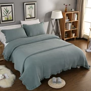 Bông rửa bông tinh khiết quilting là ba mảnh trải giường bốn mảnh quilt bìa dày đơn giản quilted ga trải giường bông - Trải giường