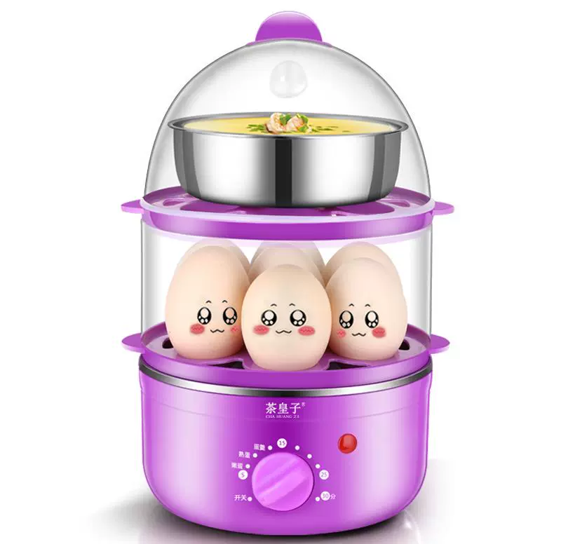 Hẹn giờ nấu trứng, tủ hấp tự động ngắt điện, tủ hấp nhỏ, máy luộc trứng mini, gia dụng đa chức năng. - Nồi trứng