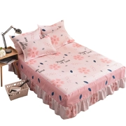 Khăn trải giường bốn mùa được bao quanh bởi giường một lớp Váy cotton bốn mảnh hoàn toàn trong khí quyển Váy váy đơn ren - Váy Petti
