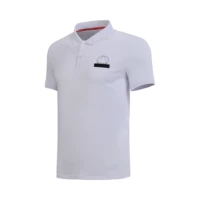 Li Ning LINING áo sơ mi nam tay ngắn 18 áo cotton mới thoáng khí thể thao giản dị APLN139-1 áo polo nam trung niên