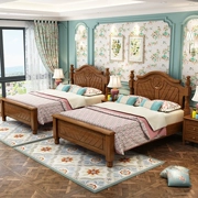 Mỹ giường gỗ rắn 1,35 m giường 1,2m 1 Độc thân Con giường đôi 1,5 1,8 m - Giường