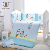Austtbaby Austbe Baby Baby Baby Pure Cotton Bed Семьбарные наборы карт пакет