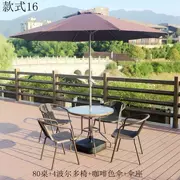 Bàn đơn giản hoạt động chống mưa công viên đơn giản kính mặt trời ô dù nhà ngoài trời bàn ghế sân vườn có ô ngoài trời - Bàn ghế ngoài trời / sân