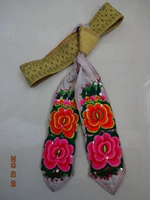 Этническая двусторонняя вышивка из провинции Юньнань ручной работы, ремень, этнический стиль